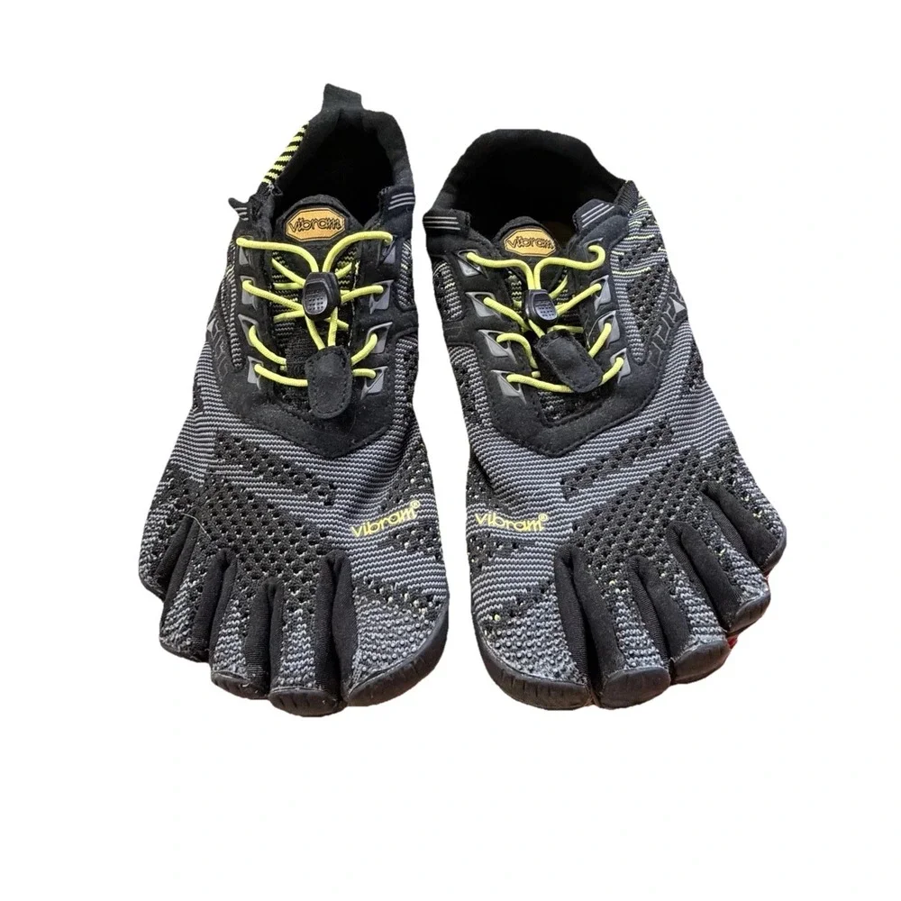 Vibram Five Fingers Mens 8-8.5 V-Run Minimalist Shoes 15M4002 Black Yellow